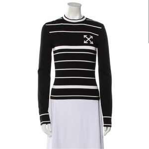 OFF-WHITE Virgil Abloh Striped Sweater 💯 Size M US6 IT42